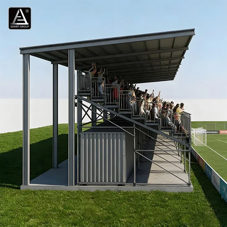 Stadium Steel Structure Grandstand with VIP Rooms high quality